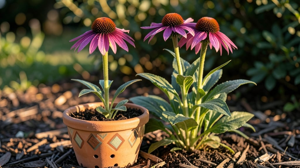 Coneflowers In Containers: Bold Blue Blooms That Thrive Year-Round