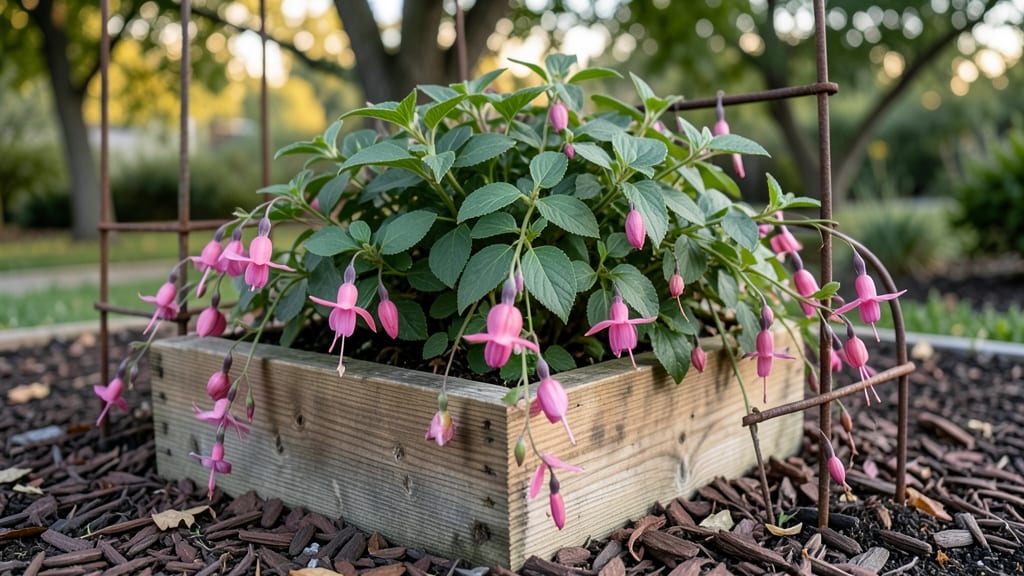 Pink and Purple Hanging Flowers: Dramatic Vertical Garden Canopy for Pollinator Haven