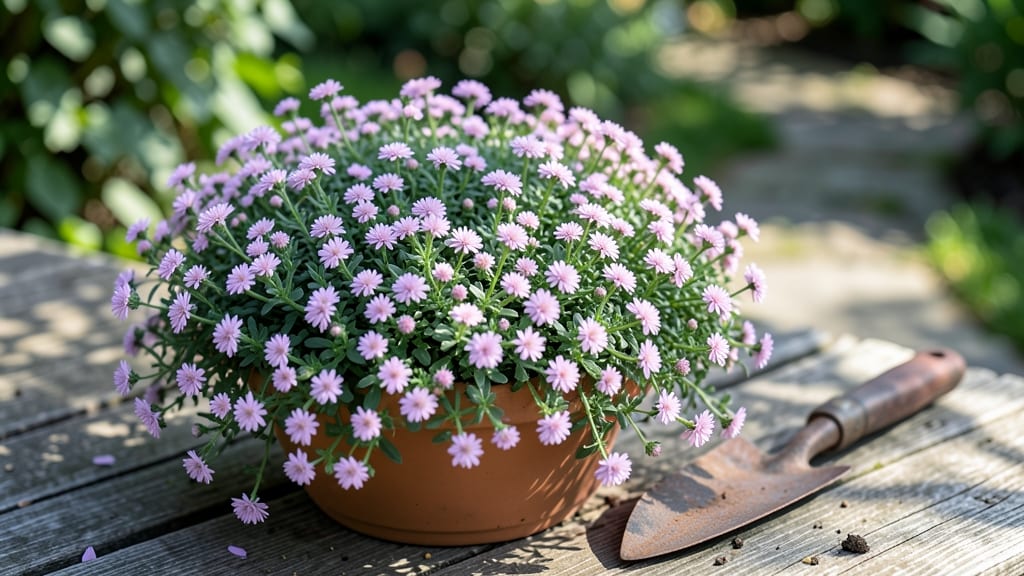 Alyssum Flower Bed: Fragrant Blue Carpet for Pollinator Paradise