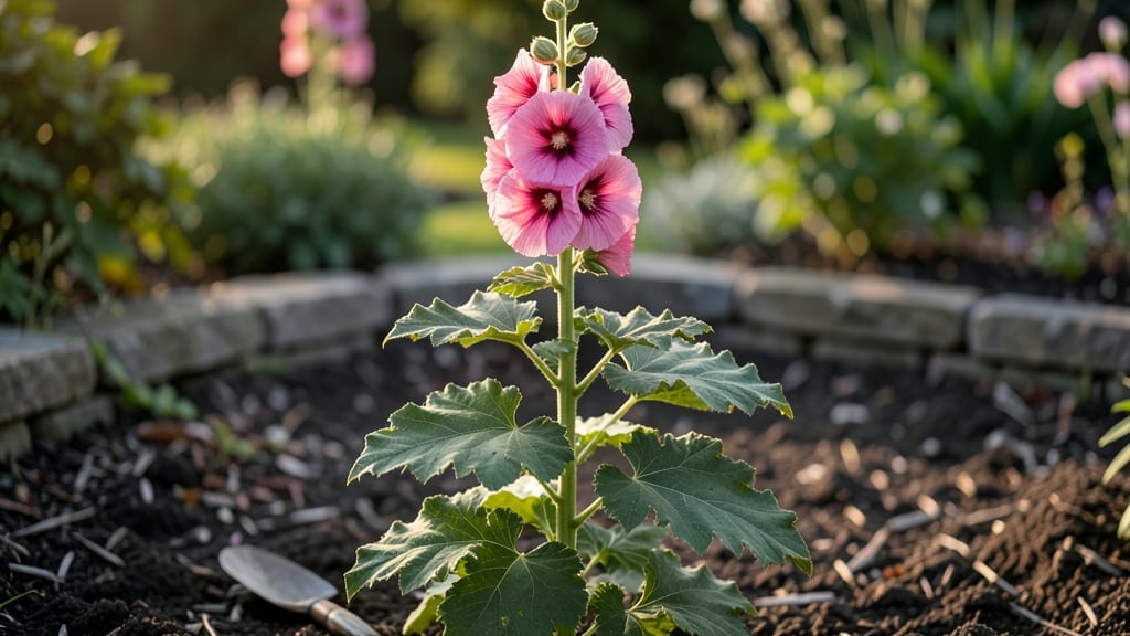 Hollyhock Flowers Growing Guide: Bold Vertical Drama With Minimal Fuss