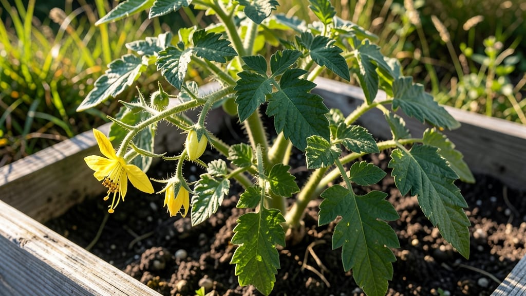 How to Identify Male and Female Tomato Flowers: Square Stem vs. Swollen Base Trick