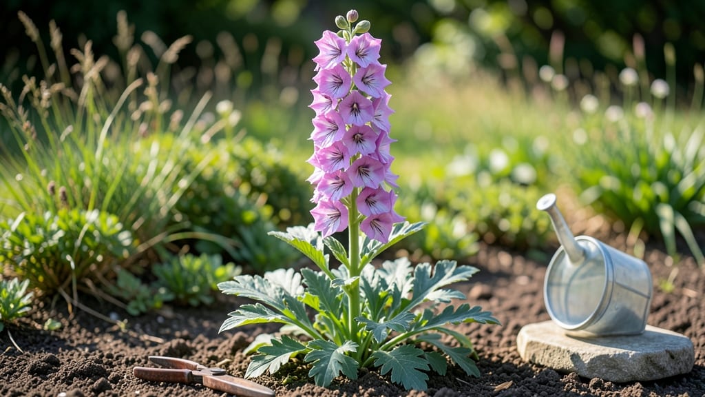 Tall Stem Pink Flower: Dramatic Vertical Accent for Garden Drama