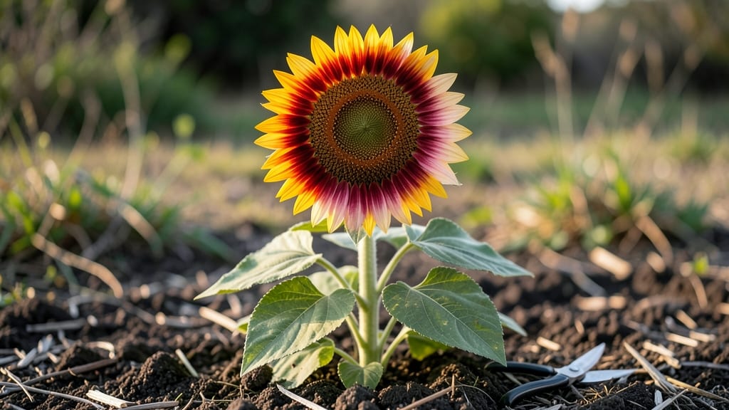 Rainbow Sunflower Grow a Garden: Bold Blue Blooms That Attract Pollinators All Year
