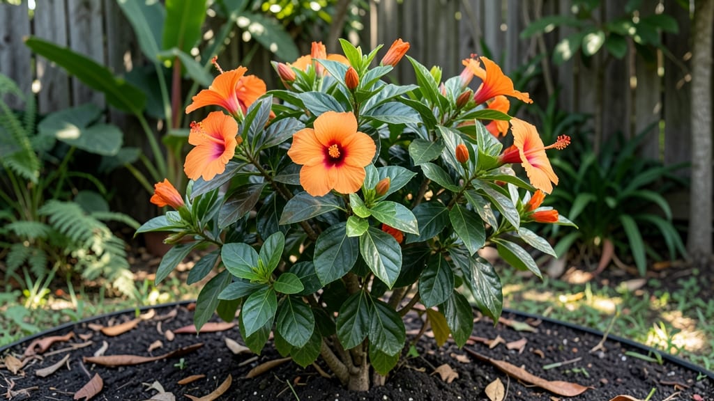 Orange Hibiscus Flower Growing Guide: Tropical Canopy Thrives in Containers With Zero-Fuss Care