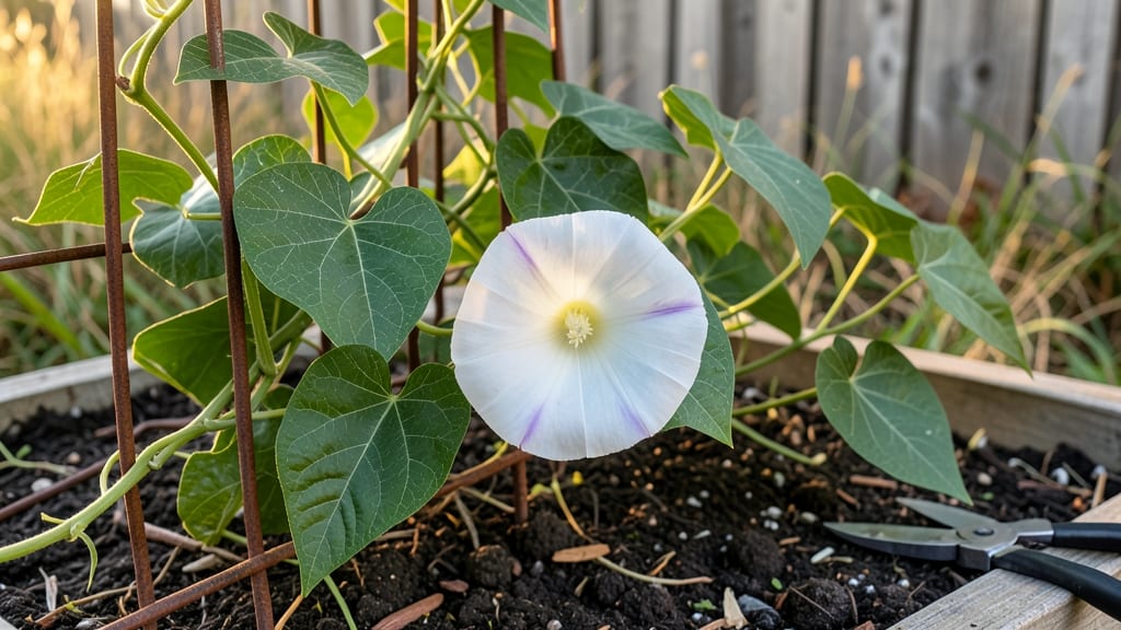 Moonflower Morning Glory: Fast-Climbing Vines for Instant Vertical Beauty