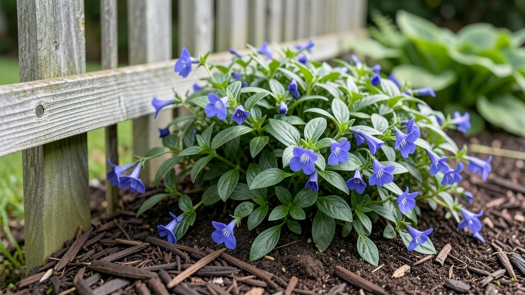 Flower Bed Against Fence: Privacy Screen With Year-Round Color