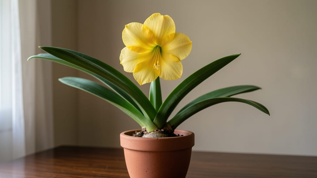 Yellow Amaryllis Flower: Bold Blue Spikes That Bloom Nonstop in Containers