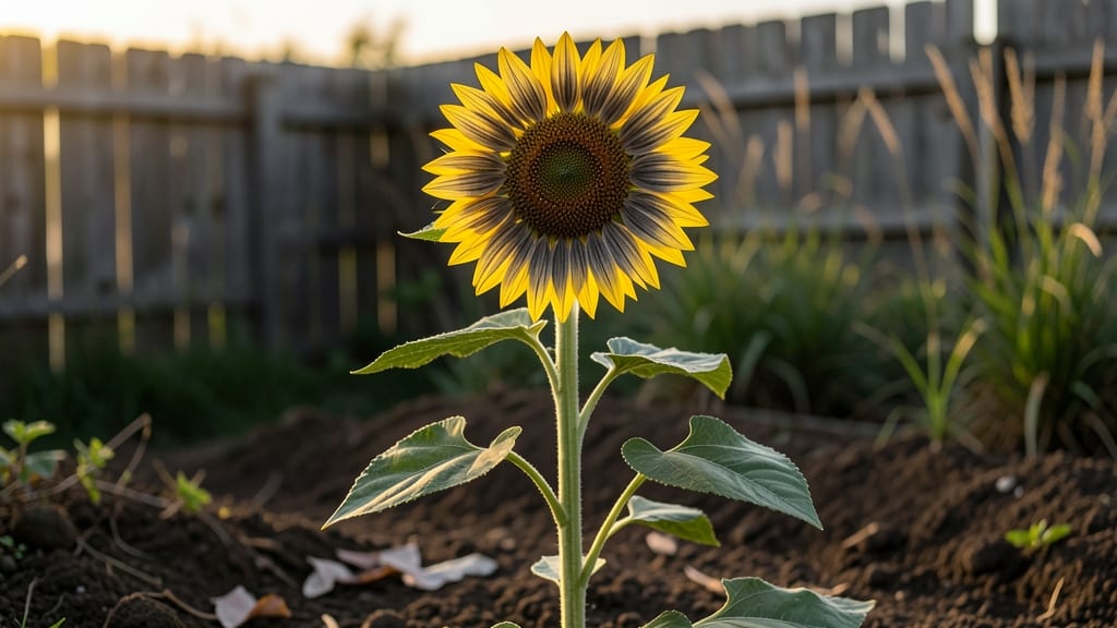 Mammoth Gray Stripe Sunflower Growing Guide: Bold Stalk Strength for Towering Gardens
