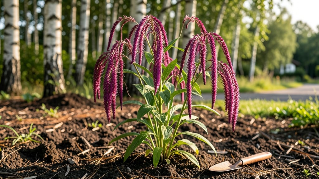 Amaranth Flower Love Lies Bleeding: Dramatic Blue Canopy That Thrives Year-Round