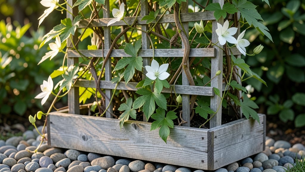 Flower Box with Trellis Plans: Vertical Garden Space Maximizer for Small Yards