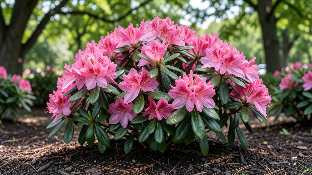 Azalea Flower Bed: Year-Round Color With Fragrant Canopy Layers